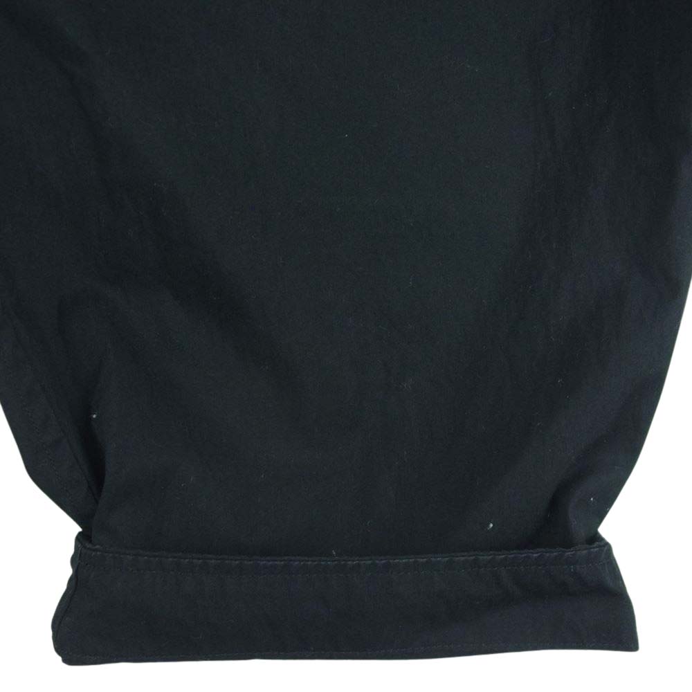 PORTER CLASSIC ポータークラシック 21SS POPLIN BEBOP PANTS ポプリン ビバップ タック パンツ ブラック系 L【中古】