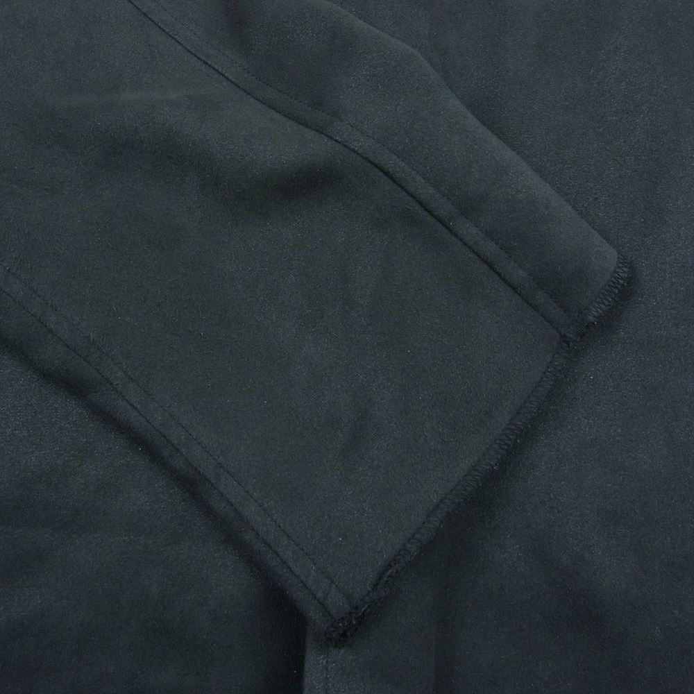 N.HOOLYWOOD エヌハリウッド 1202-SH05-050 pieces SHIRT シンセティックレザー スウェード ボックスシルエット シャツ 長袖 ブラック系 44【中古】