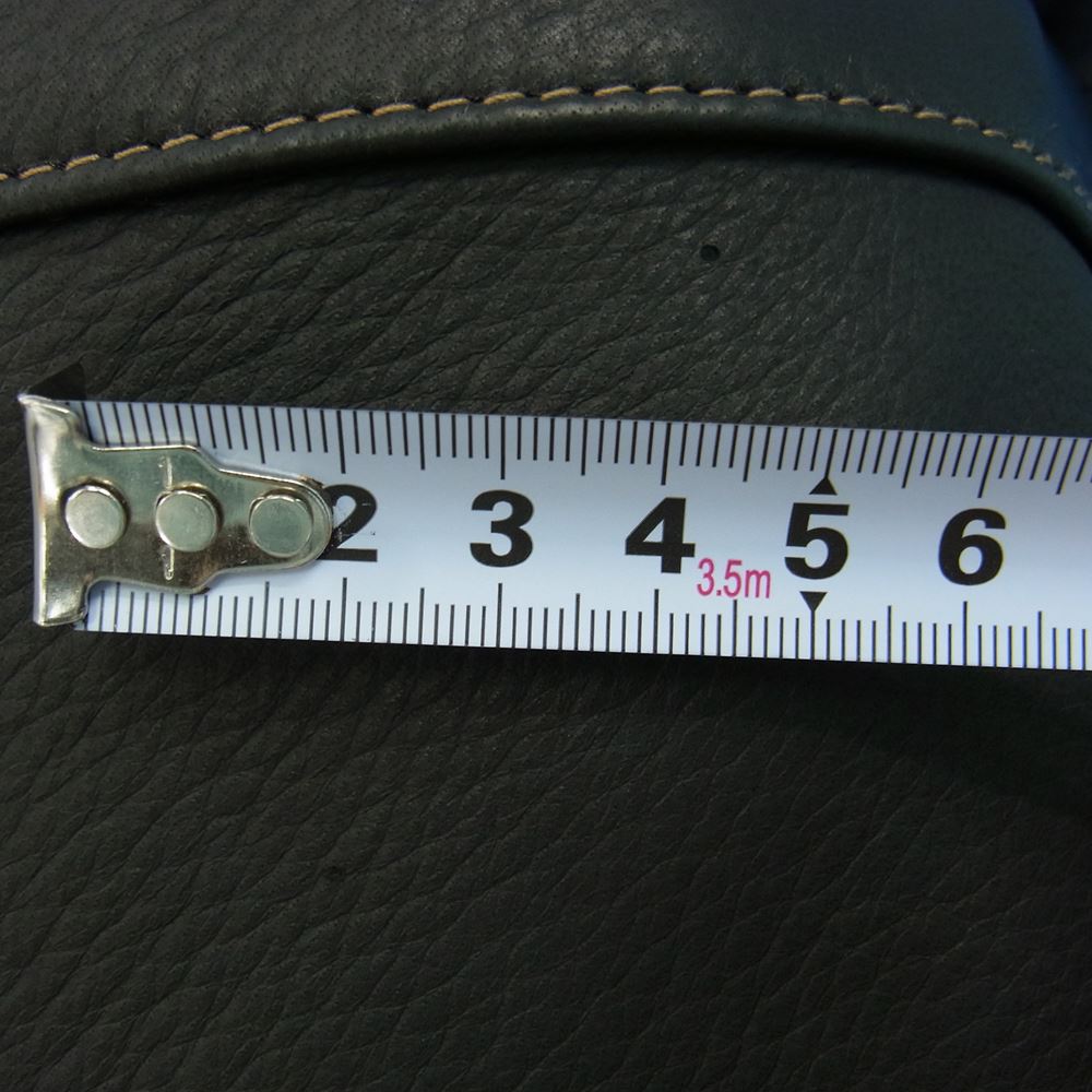 THE FLAT HEAD ザフラットヘッド FN-LS-DS001 DEERSKIN SHIRT ディアスキン レザー シャツ ジャケット ブラック系 36【美品】【中古】