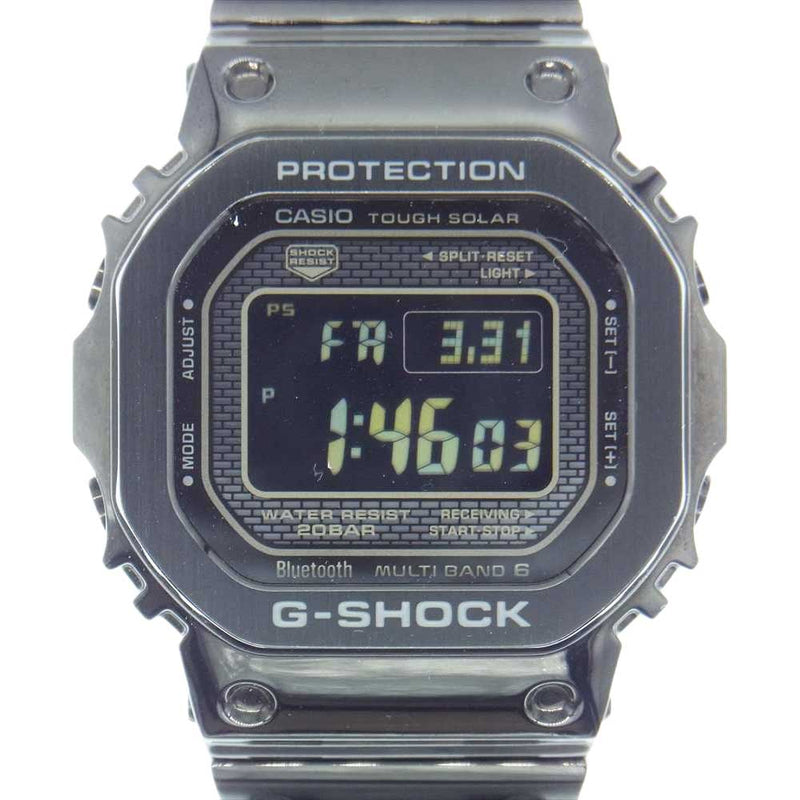 G-SHOCK ジーショック CASIO カシオ GMW-B5000 電波ソーラー Bluetooth対応 フルメタル ウオッチ ブラック系【中古】