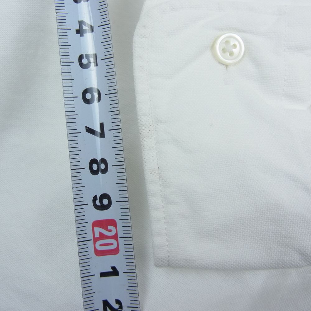 GRAPHPAPER グラフペーパー 23SS GM231-50230B Oxford Oversized L/S Band Collar Shirt オックスフォード オーバーサイズ 長袖 バンドカラー シャツ ホワイト系 F【中古】