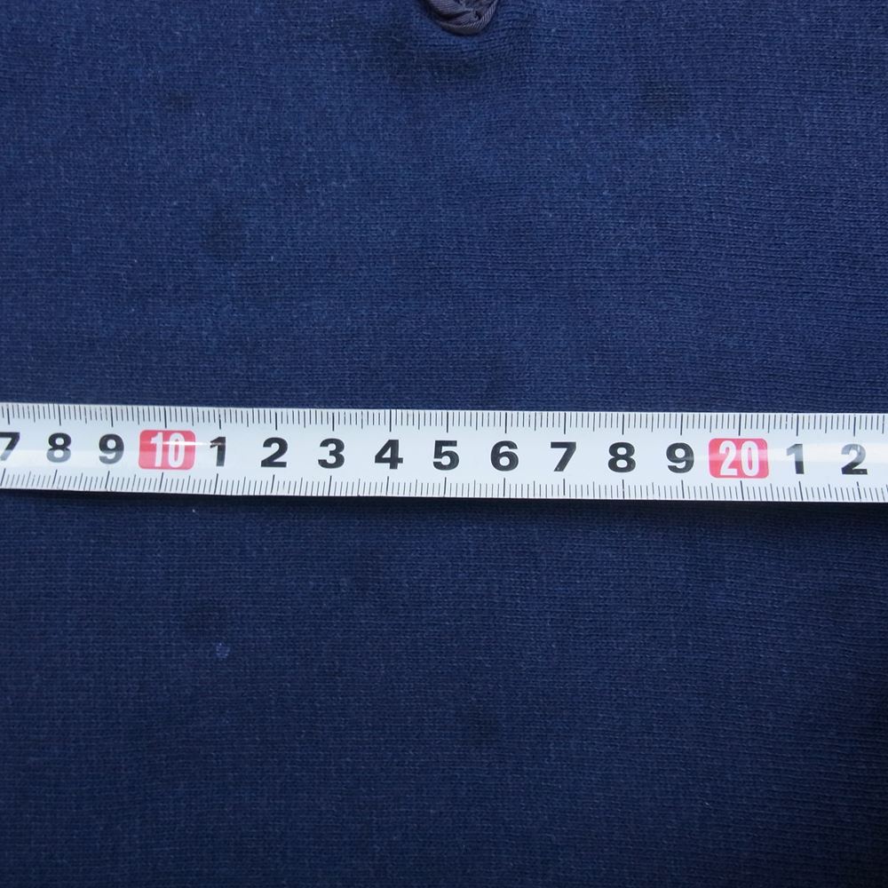 Champion チャンピオン ヴィンテージ 青単タグ 70s USAFA FALCON ZIP リバースウィーブ ハーフジップ スウェット ネイビー系 S【中古】