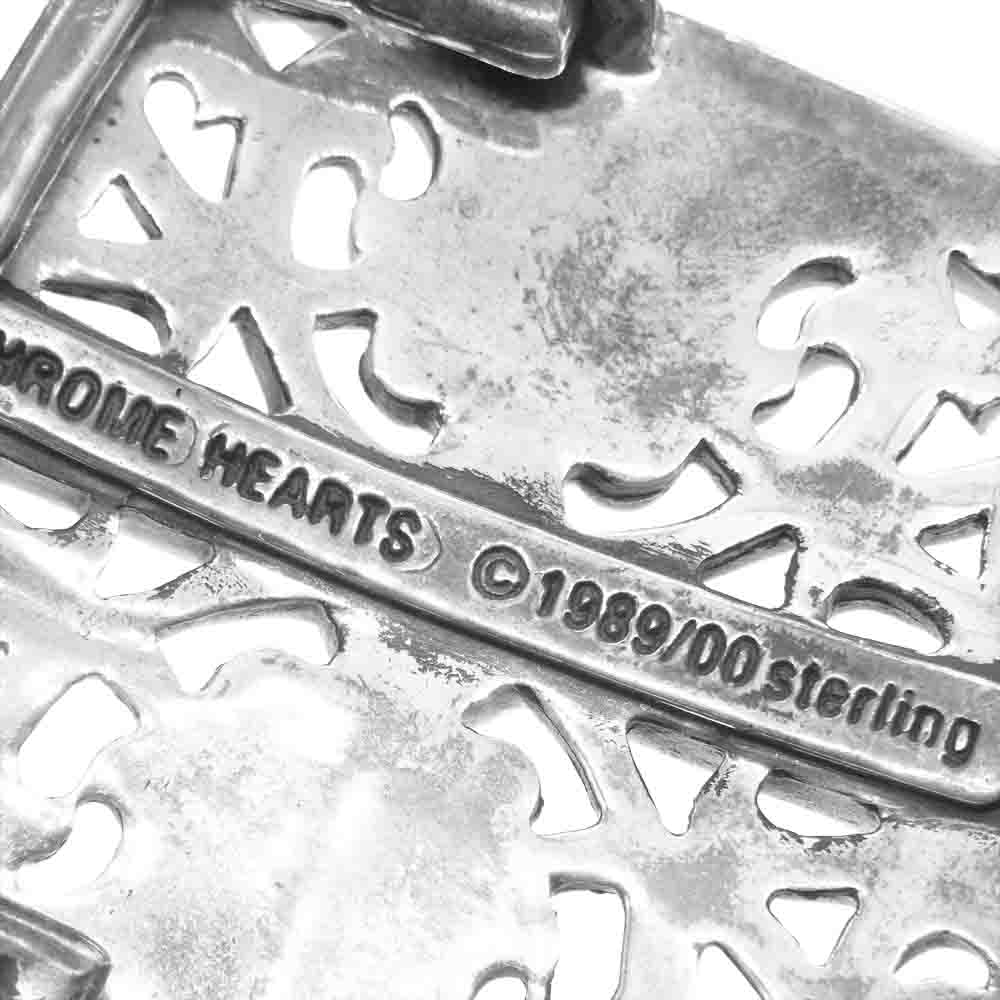 CHROME HEARTS クロムハーツ（原本無） BUCKL OVAL CROSS 1.5 クラシックオーバル ベルト バックル シルバー系【中古】