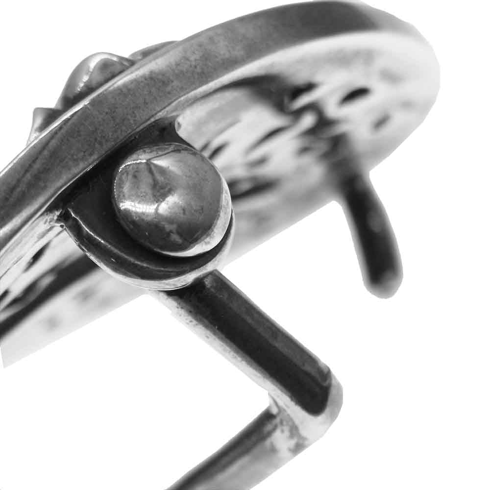 CHROME HEARTS クロムハーツ(原本無) BUCKL OVAL CROSS 1.5 クラシックオーバル ベルト バックル シルバー系【中古】