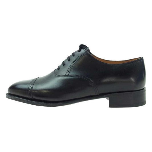 John Lobb ジョンロブ PHILIP フィリップ パンチドキャップトゥ ドレスシューズ ブラック系 6.5E【極上美品】【中古】