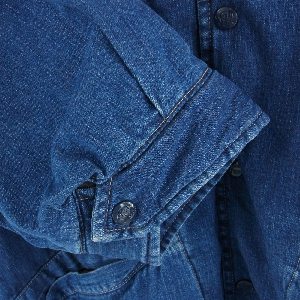 TENDERLOIN テンダーロイン DENIM BLANKET COACH JKT デニム ブランケット コーチジャケット ブルー系 M【美品】【中古】