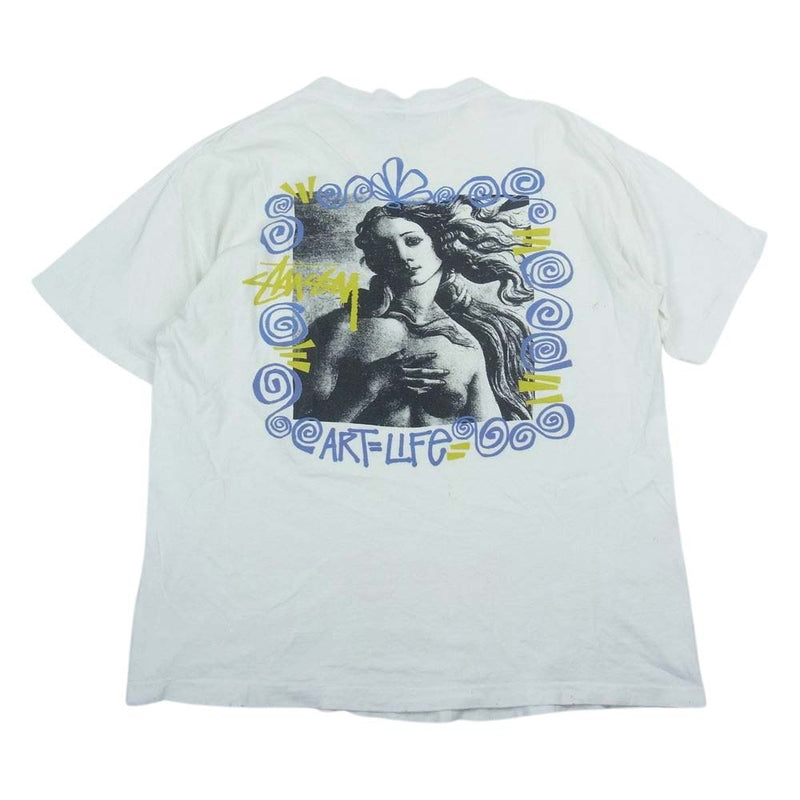 7,040円ステューシー  stussy バックプリント　  ビンテージ  tシャツ　黒タグ