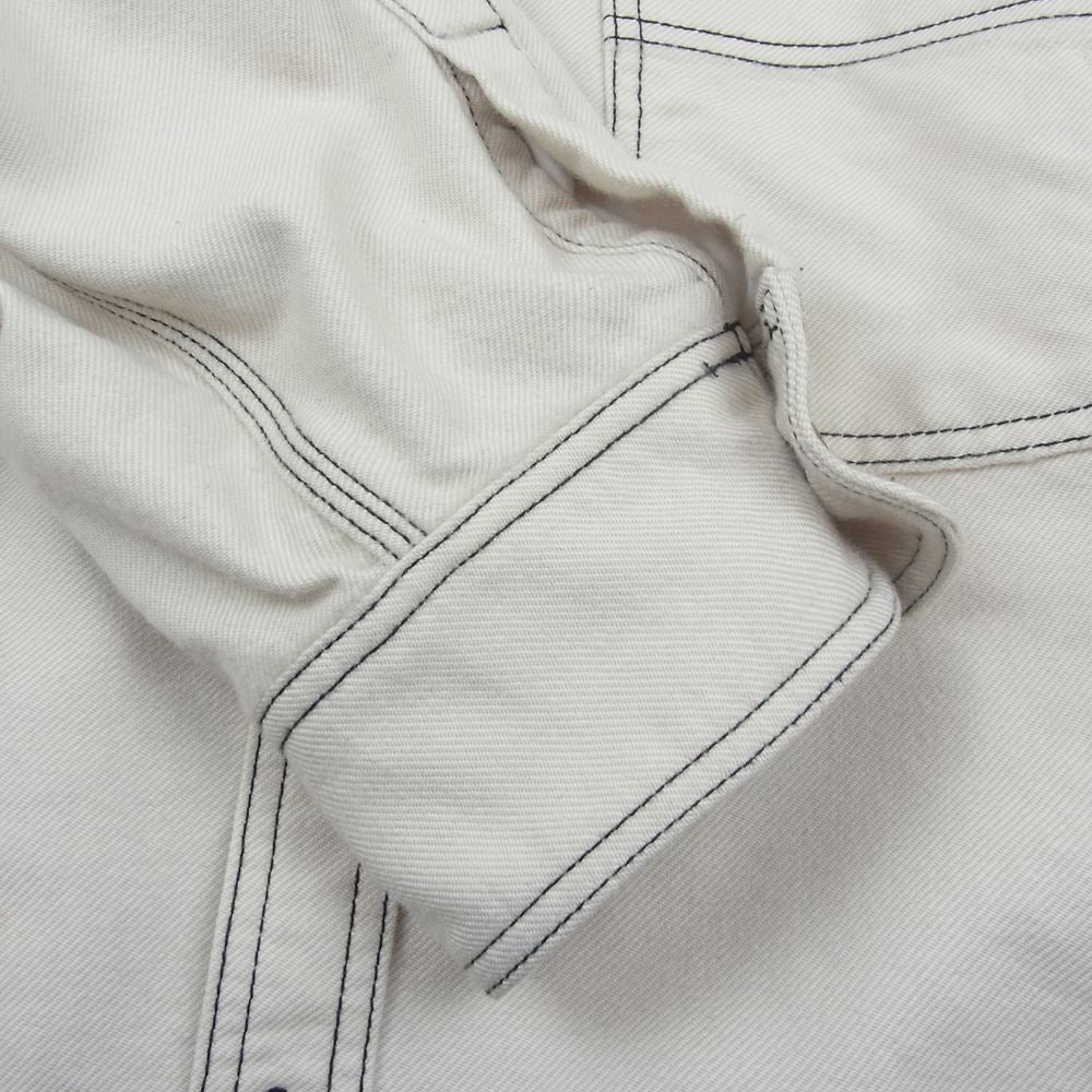 ダブレット 20SS HEAVY TWILL CUT-OFF JACKET ヘビーツイル カットオフ ジャケット ホワイト系 M【中古】
