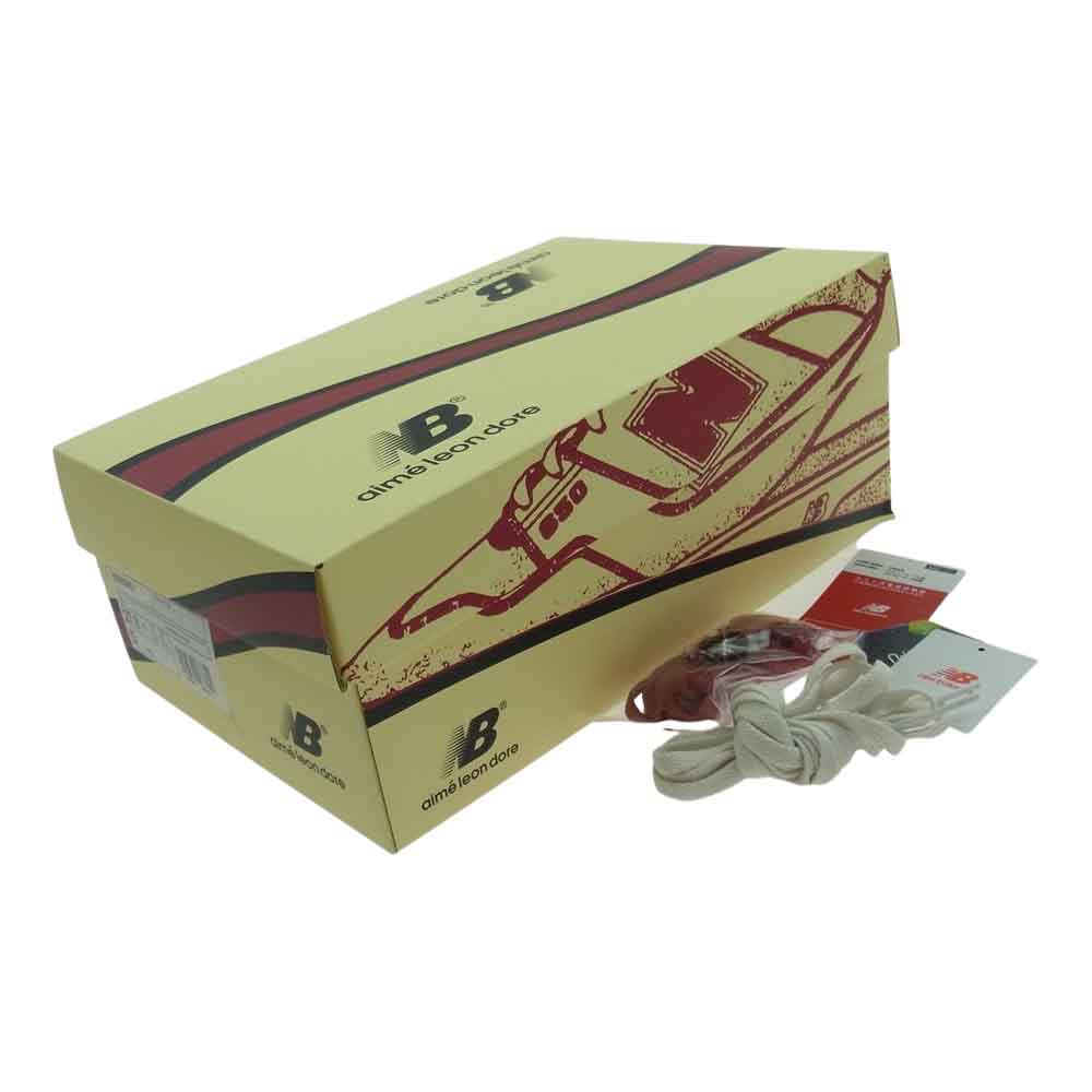 NEW BALANCE ニューバランス BB650RE1 Aim? Leon Dore エメレオンドレ 650R ハイカット スニーカー レッド系 ホワイト系 ブラック系 27.0cm【美品】【中古】