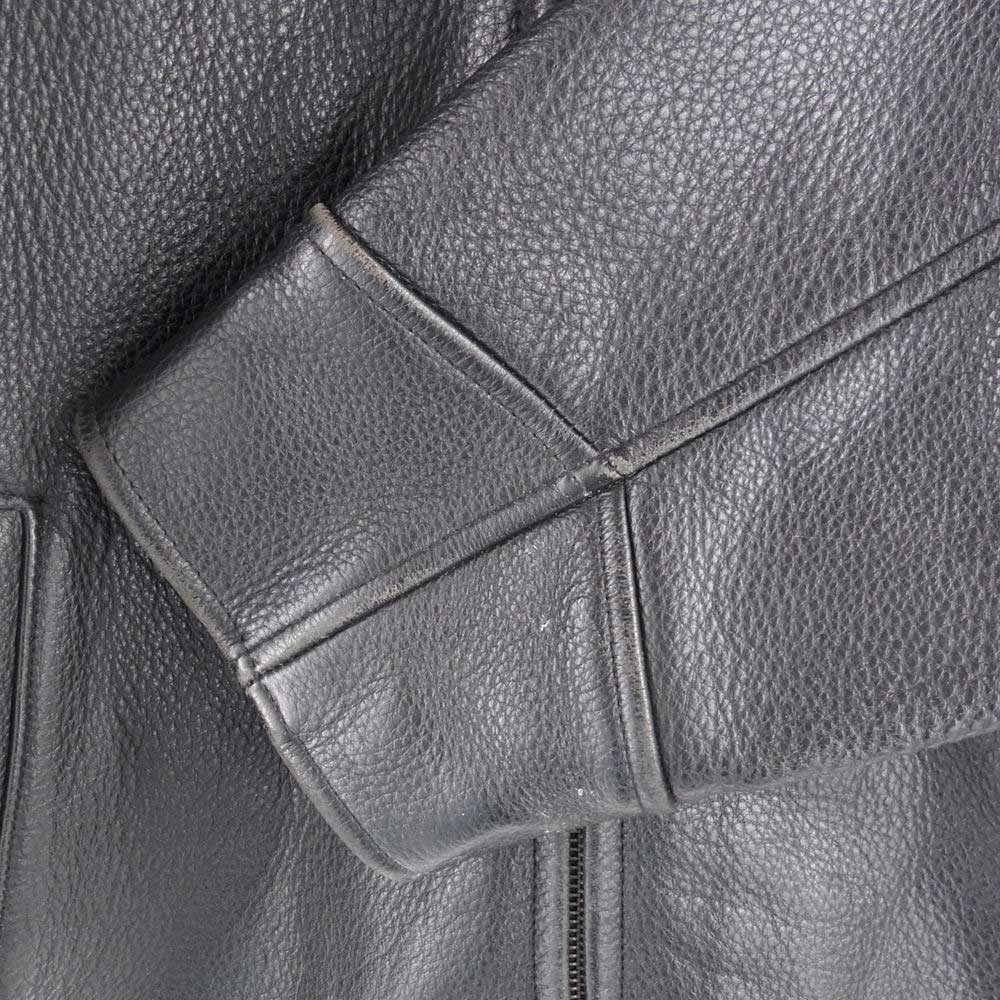 Eddie Bauer エディー・バウアー レザー ブルゾン ジャケット ブラック系 S【中古】