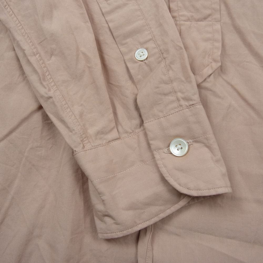 COMOLI コモリ 18SS M01-02002 バンドカラー 長袖 シャツ オレンジ系 1【中古】