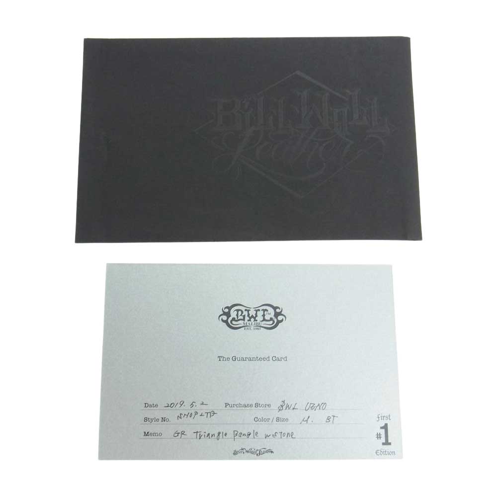 BILL WALL LEATHER ビルウォールレザー ギャランティ付属 GRAFFITI TRIANGLE BANGLE w STONE グラフィティートライアングル ブルートパーズ シルバー系【中古】