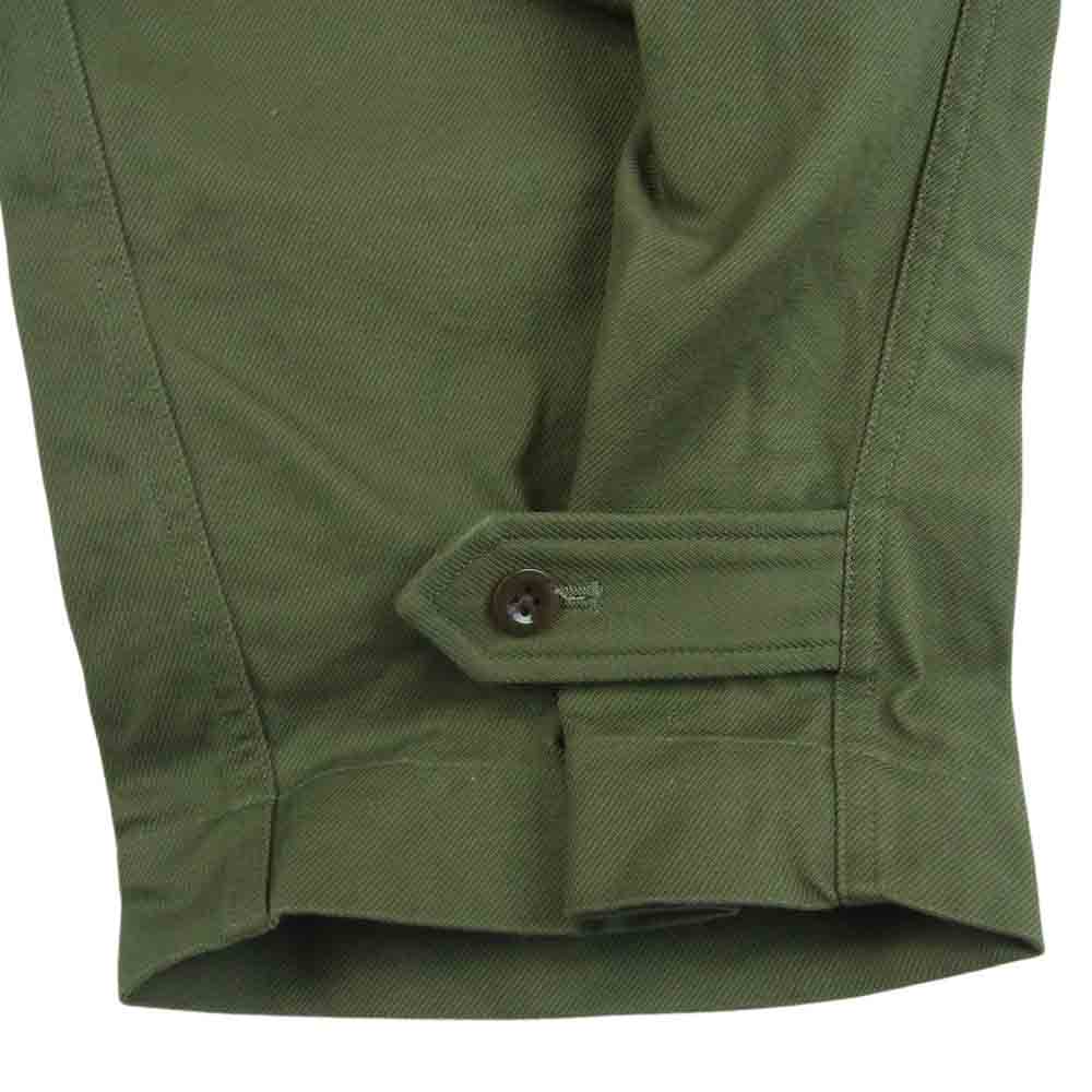ブラームス 23SS bROOTS23S35 ROOTSTOCK Cotton Serge 47 Pants カーゴ パンツ 日本製 モスグリーン系 2【中古】