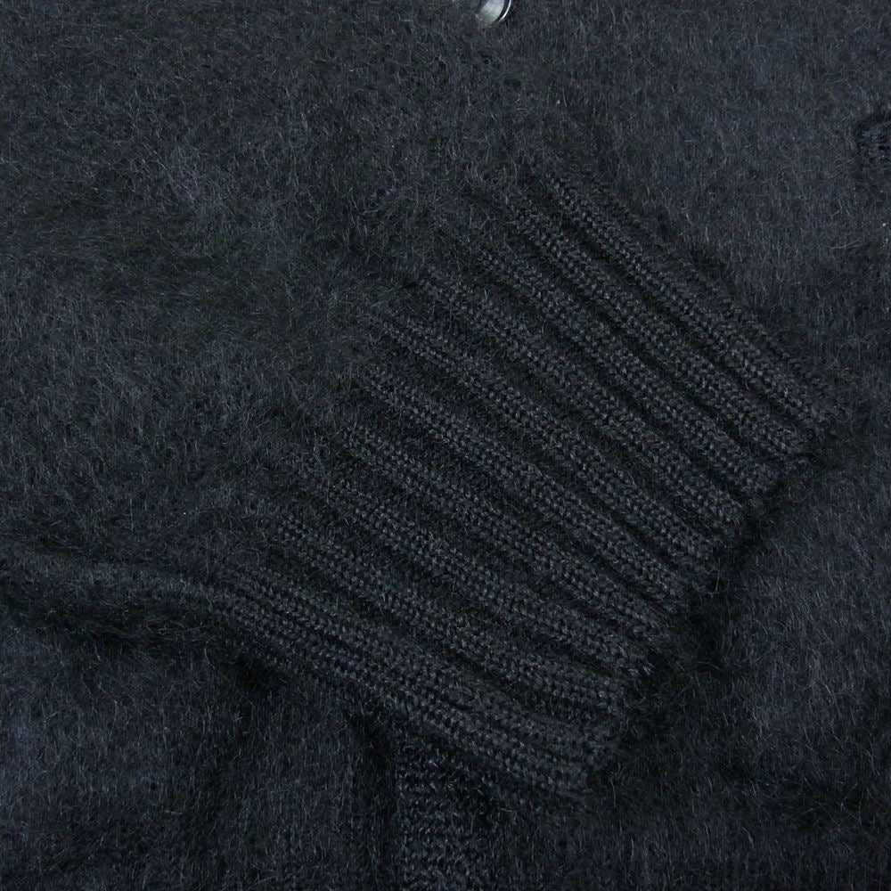 WACKO MARIA ワコマリア 22AW BEP-WM-KN01 × BlackEyePatch ブラックアイパッチ MOHAIR CARDIGAN モヘア ロゴ カーディガン ブラック系 M【新古品】【未使用】【中古】