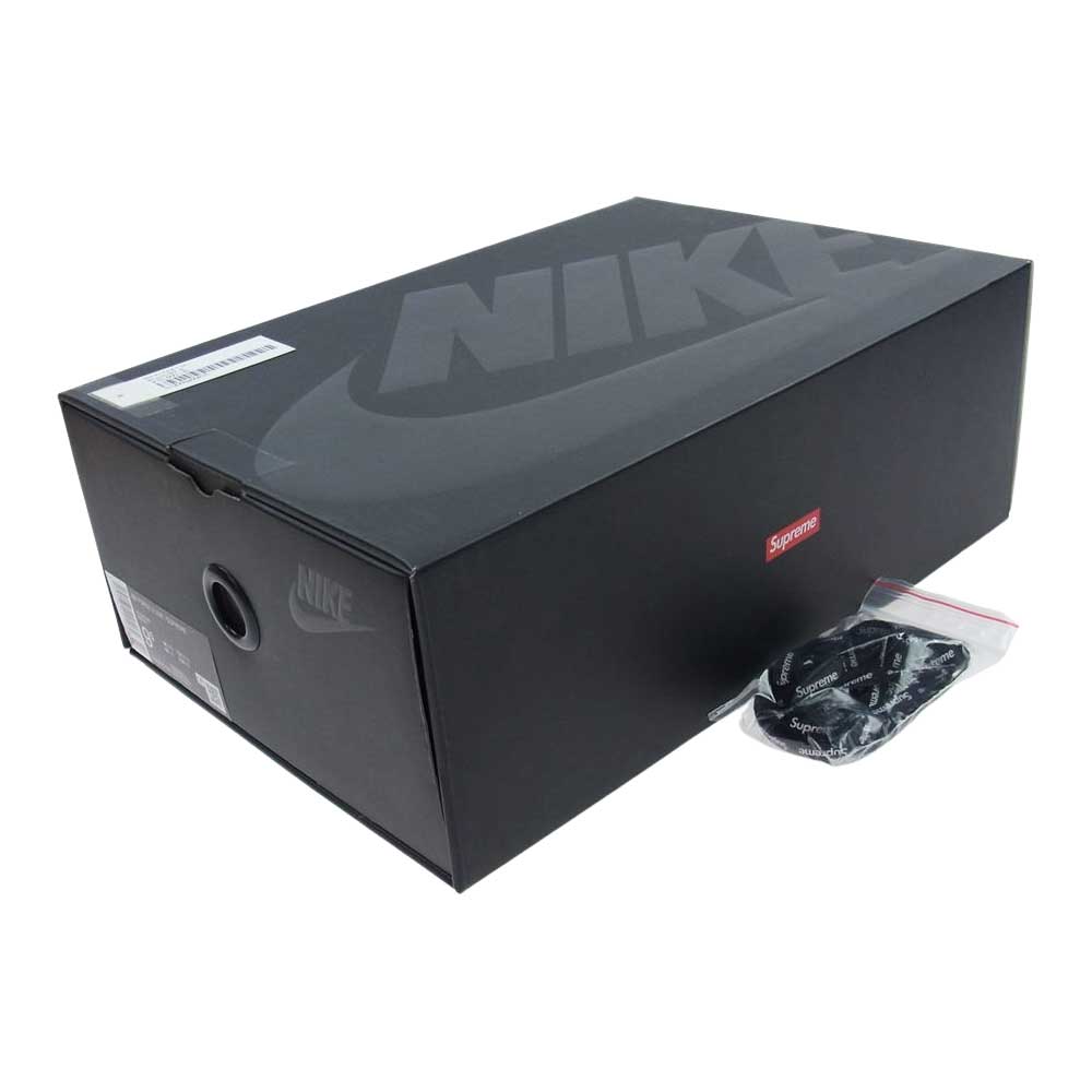 Supreme シュプリーム CU9225-001 × Nike AIR FORCE 1 LOW ナイキ エアフォース 1 ロー スニーカー ブラック ブラック系 27.5cm【美品】【中古】