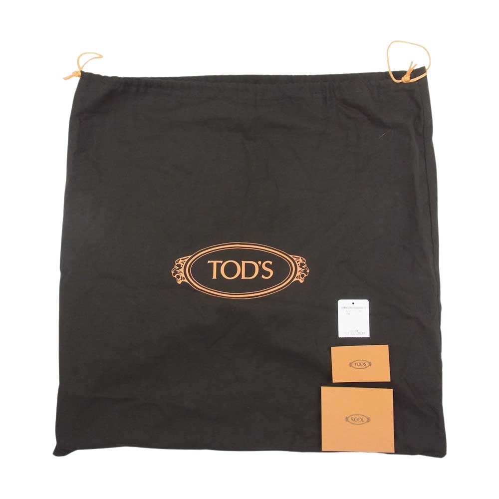 TOD’S トッズ レザー バケット 巾着 2WAY ハンド ショルダーバッグ レッド系【美品】【中古】