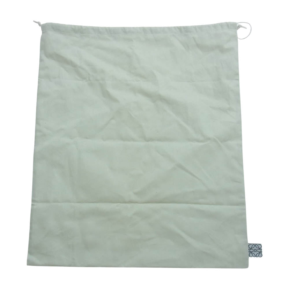 LOEWE ロエベ クッショントート スモール ロゴレザーパッチ キャンバス トートバッグ ブラウン ブラウン系【中古】