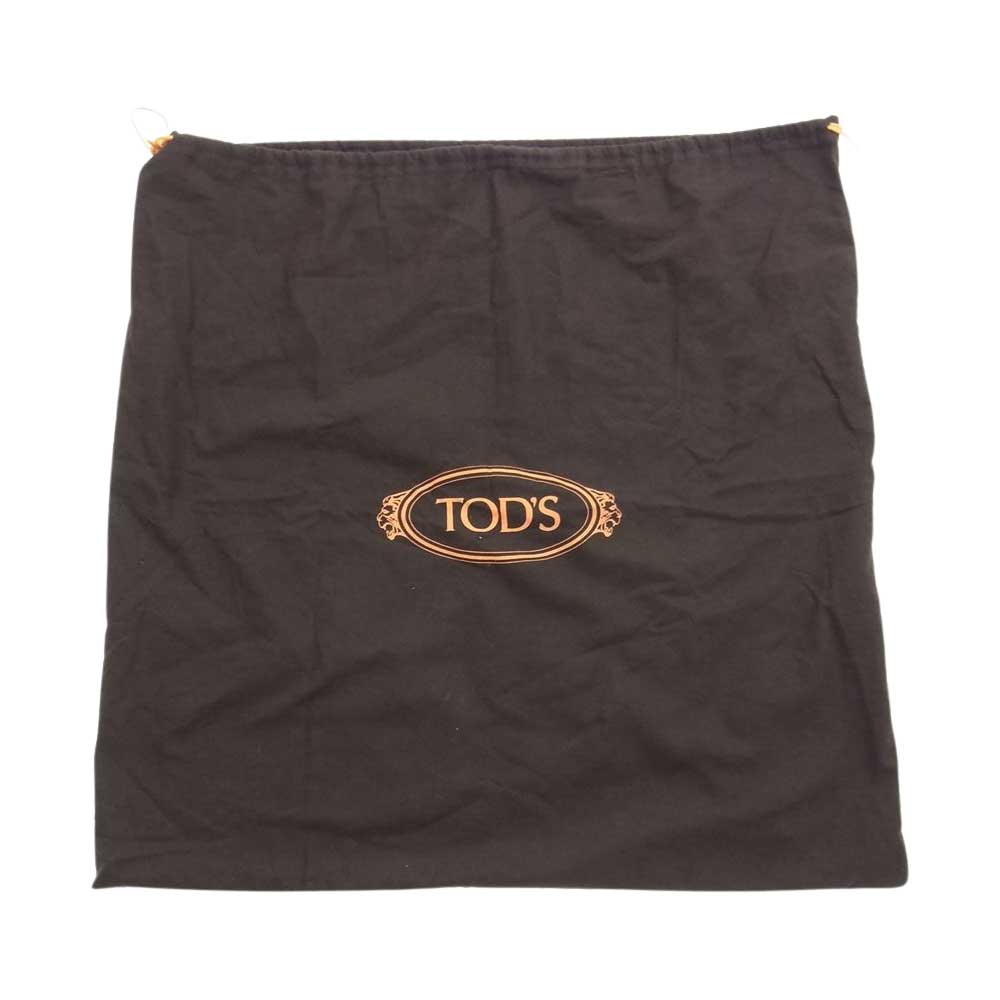 TOD’S トッズ Tタイムレス レザー ショッピング バッグ スモール イエロー系 ブラウン系【新古品】【未使用】【中古】