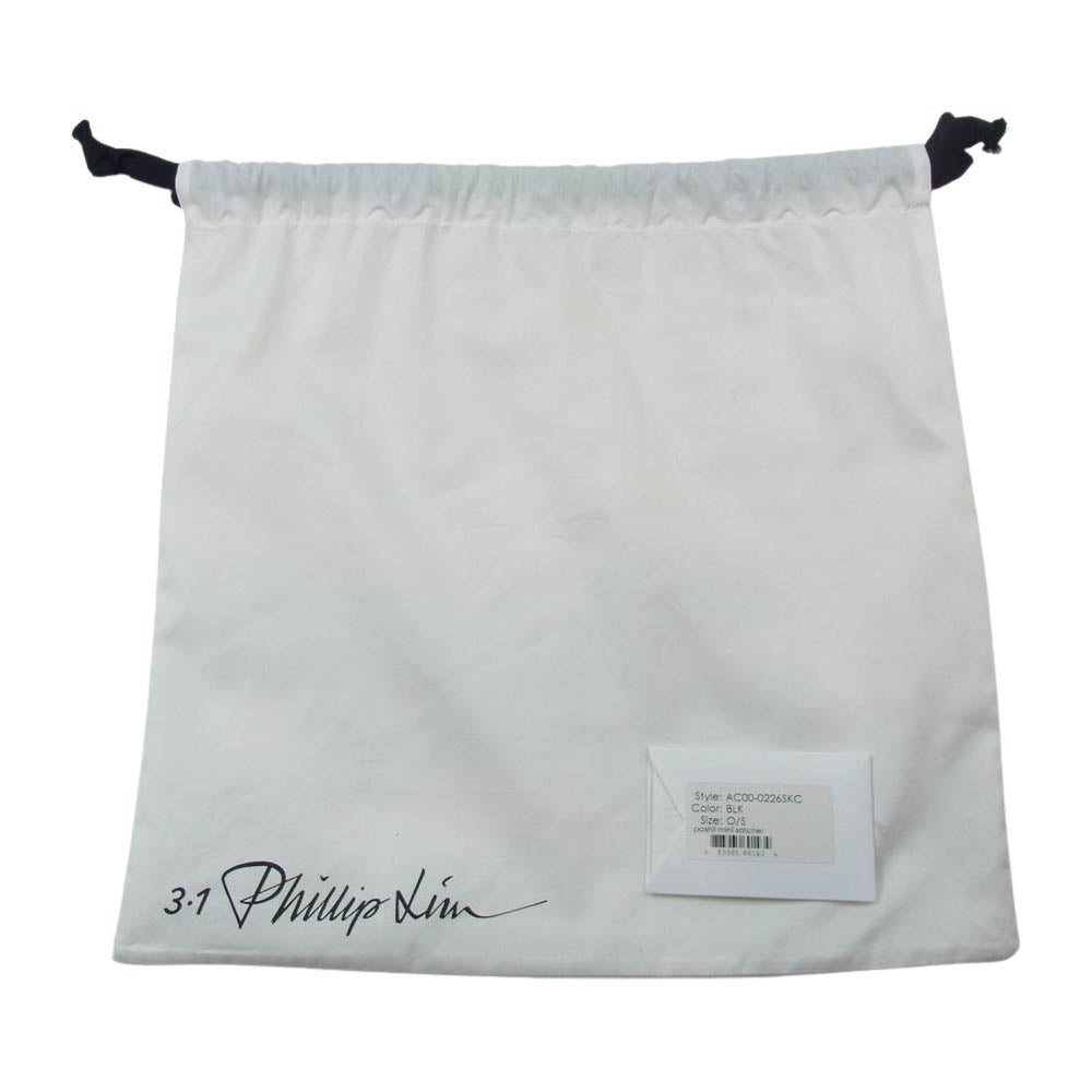 3.1フィリップリム PASHLI MINI SATCHEL ミニ サッチェル ショルダーバック ブラック系【中古】