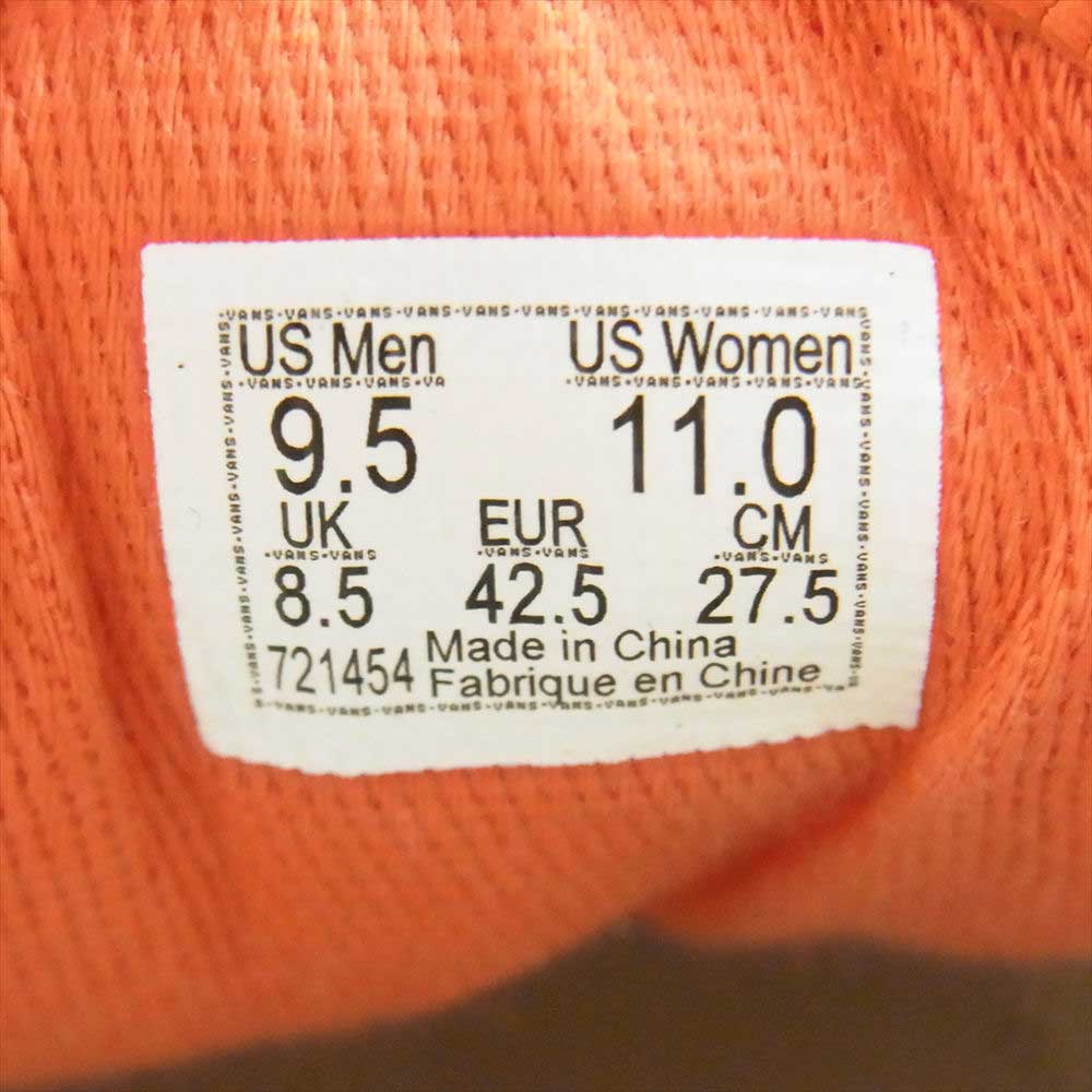 VANS バンズ 721454 JULIAN KLINCEWICZ ジュリアンクリンスウィックス AUTHENTIC スエード オーセンティック スニーカー エンジ系 27.5cm【中古】
