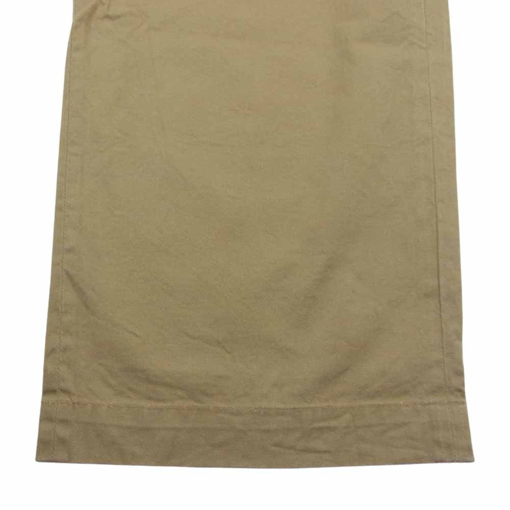 A VONTADE アボンタージ コットン ワイド チノ パンツ ベージュ系 L【中古】