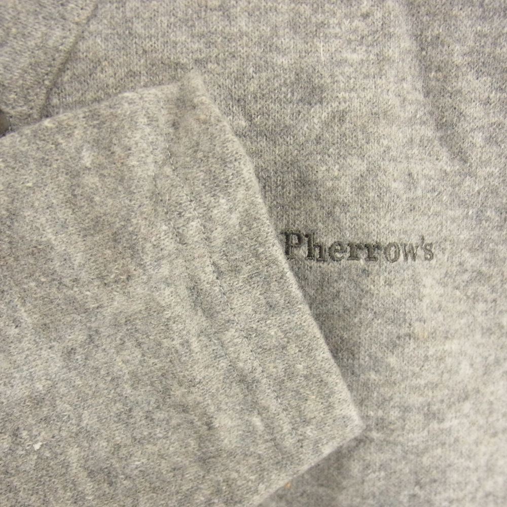 Pherrow's フェローズ WOOL CARDIGAN ウール カーディガン グレー系 S【中古】