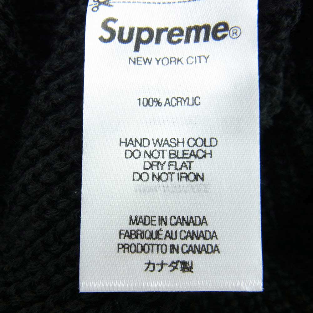 Supreme シュプリーム 22AW Loose Gauge Beanie ルーズゲージニット ビーニー ニットキャップ 帽子 ブラック系【中古】