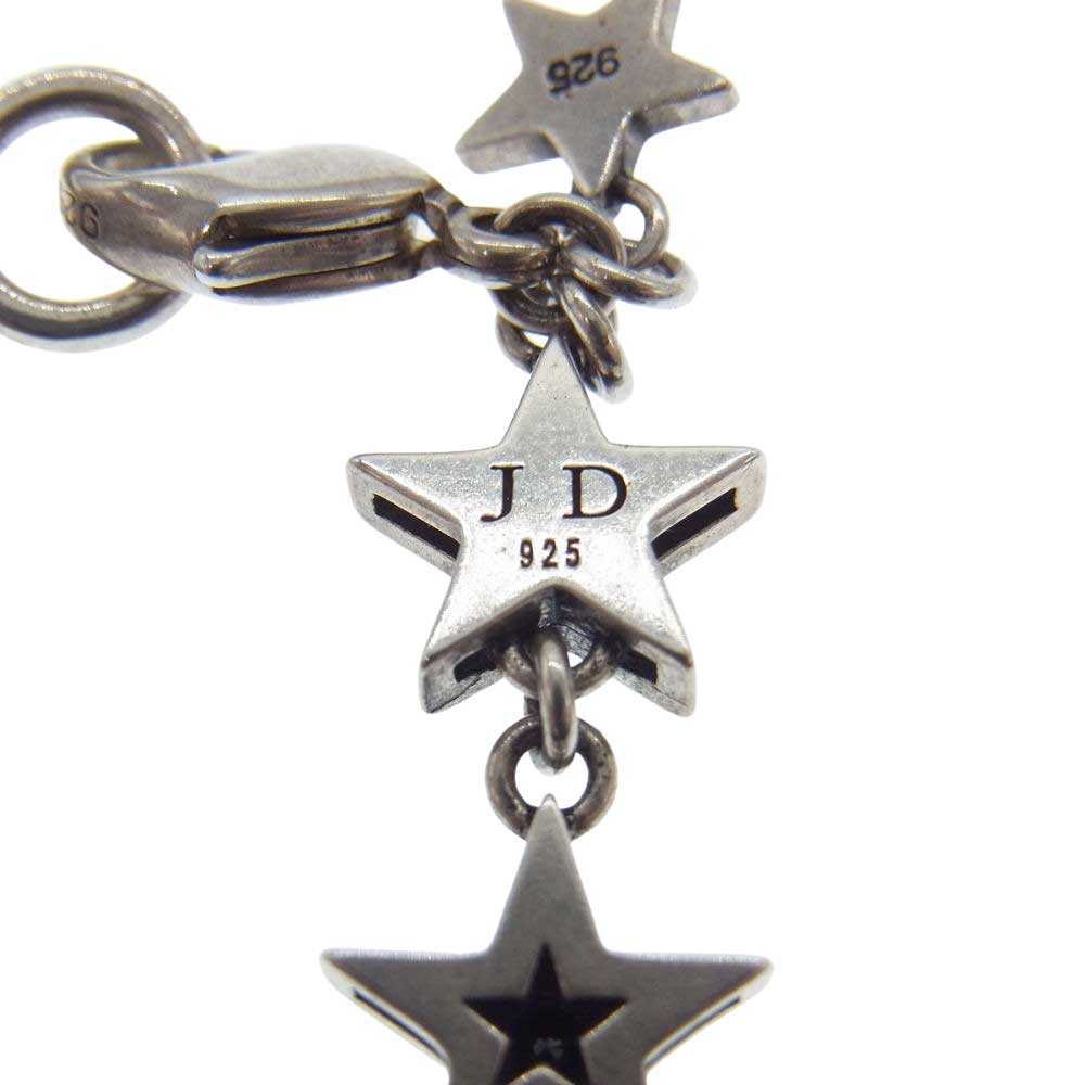 Justin Davis ジャスティンデイビス SBJ265 2 BLK HOLLYWOOD BLVD ハリウッド スターブレスレット シルバー系【中古】