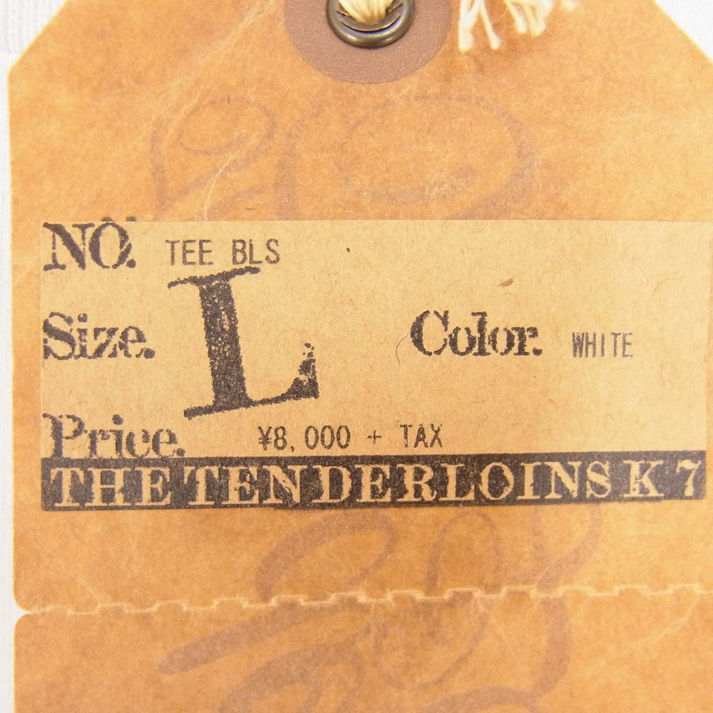 TENDERLOIN テンダーロイン 17SS TEE BLS BLACK SHEEP 羊 半袖 Tシャツ ホワイト系 L【中古】
