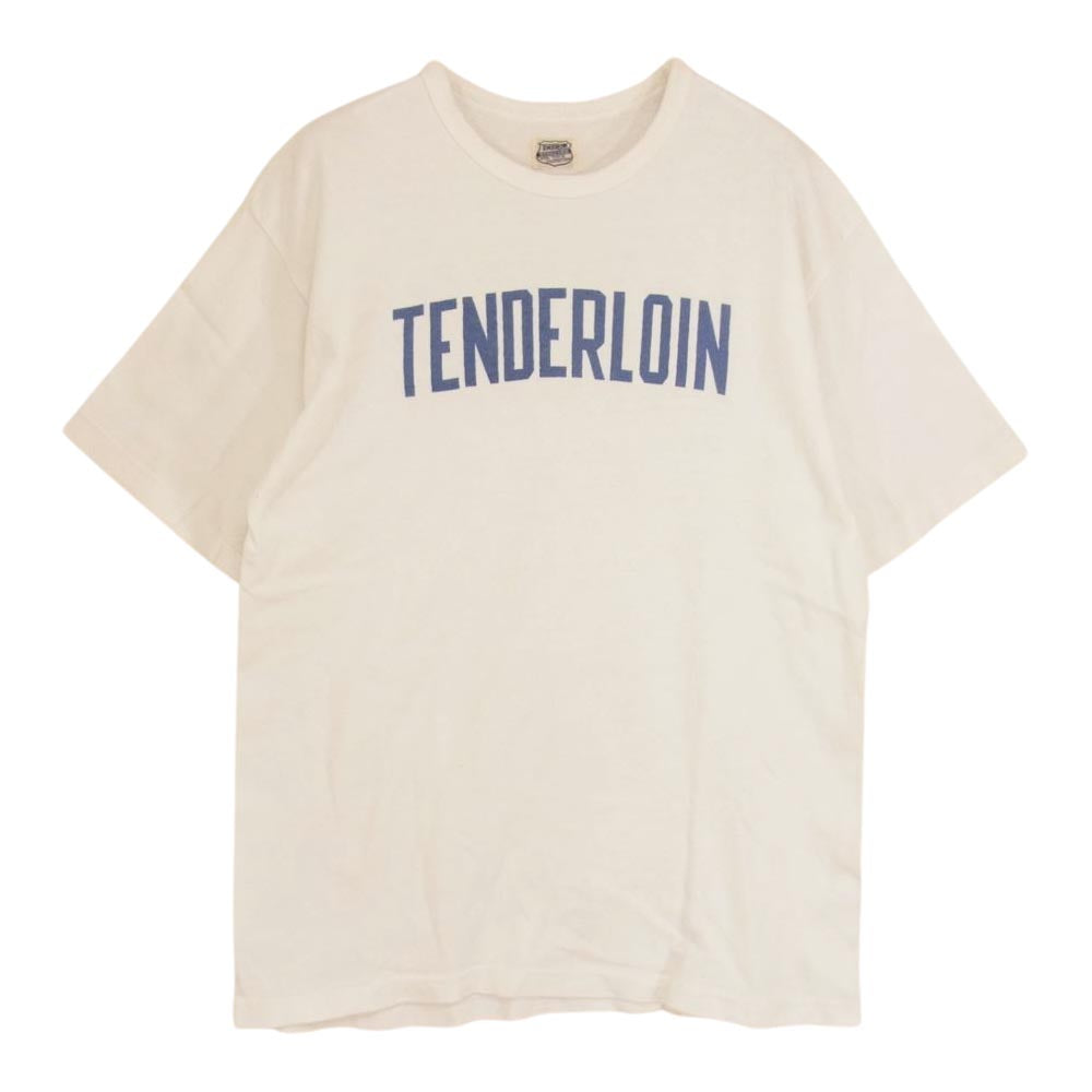 TENDERLOIN テンダーロイン T-TEE ロゴプリント 半袖  Tシャツ ホワイト系 M【中古】