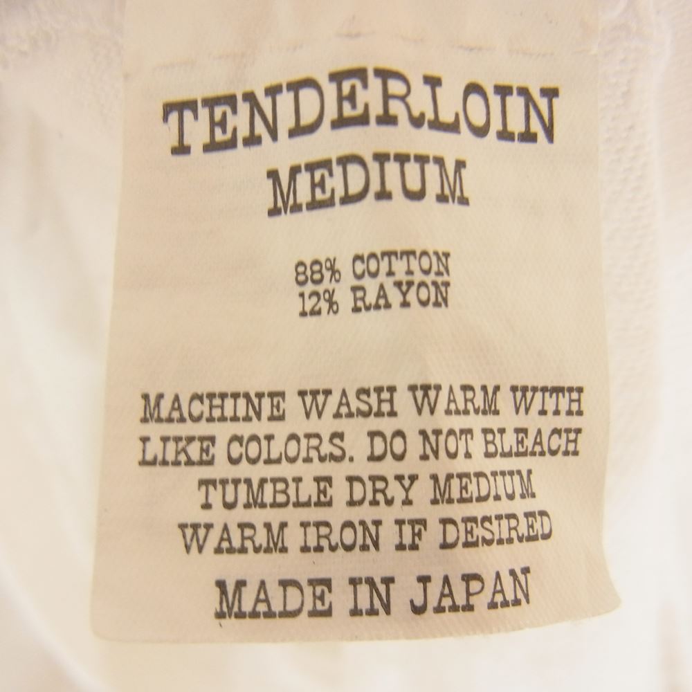 TENDERLOIN テンダーロイン T-TEE ロゴプリント 半袖 Tシャツ ホワイト系 M【中古】