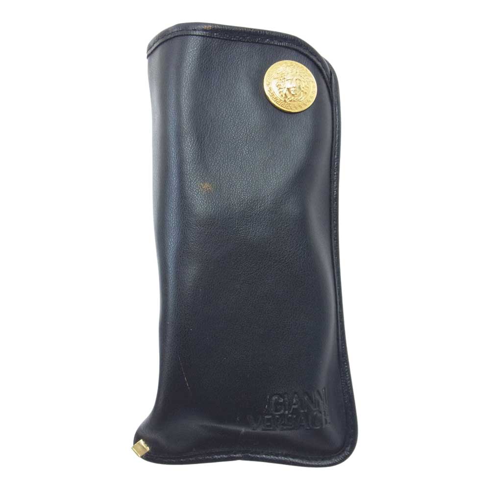 VERSACE ヴェルサーチ MOD.495 M COL.852BK イタリア製 メデューサ サングラス ブラック系【中古】