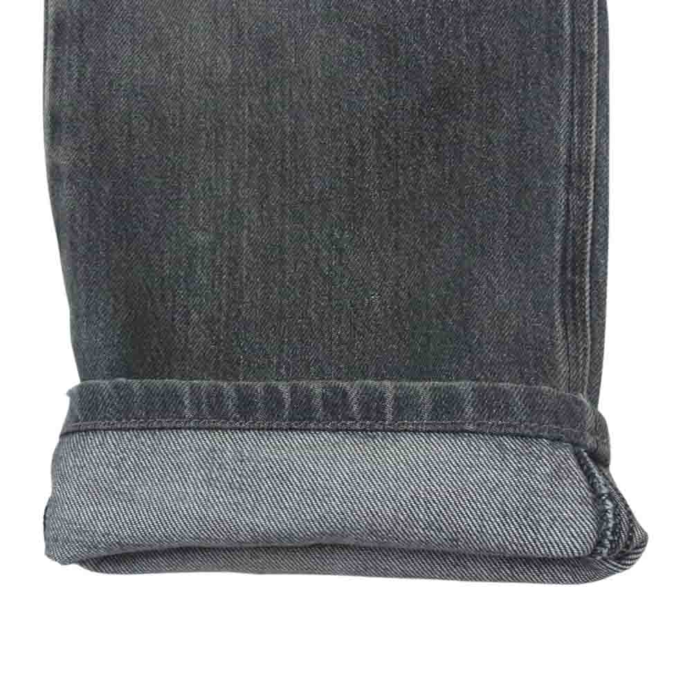 LOUIS VUITTON ルイ・ヴィトン ダメージ加工 デニム ストレート パンツ ブラック系 32【中古】