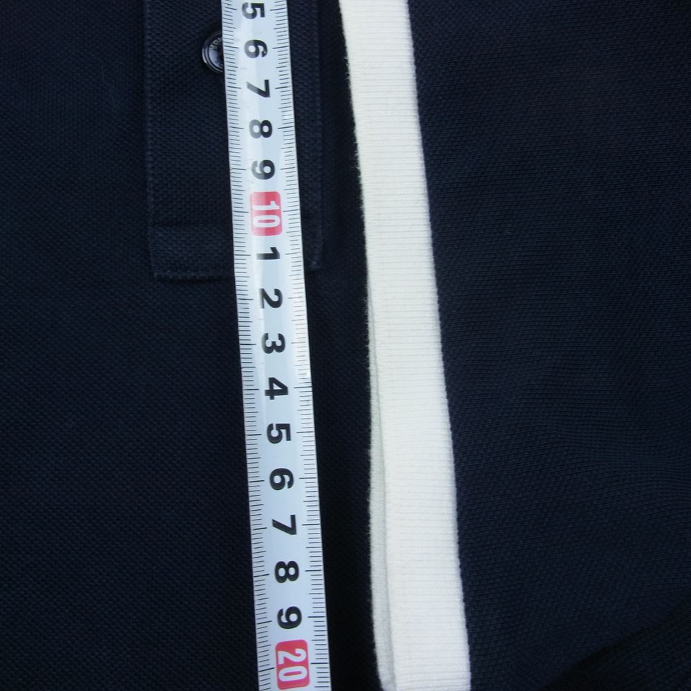 MONCLER モンクレール POLO SHIRT コットン ポロ シャツ ネイビー系 XXL【中古】