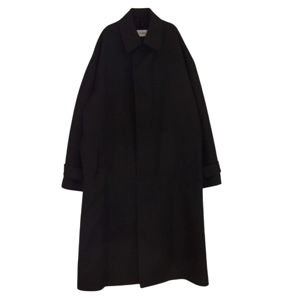 THE RERACS ザリラクス 23SS-RECT-363-J THE BAL COLLAR COAT バルカラー コート ブラック系 48【極上美品】【中古】 THE RERACS ザリラクス 23SS-RECT-363-J THE BAL COLLAR COAT