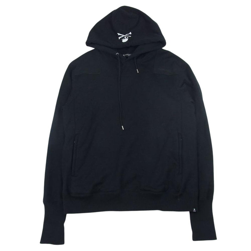 mastermind JAPAN マスターマインドジャパン ショルダーパッチ プルオーバ― パーカー ブラック系 M【中古】