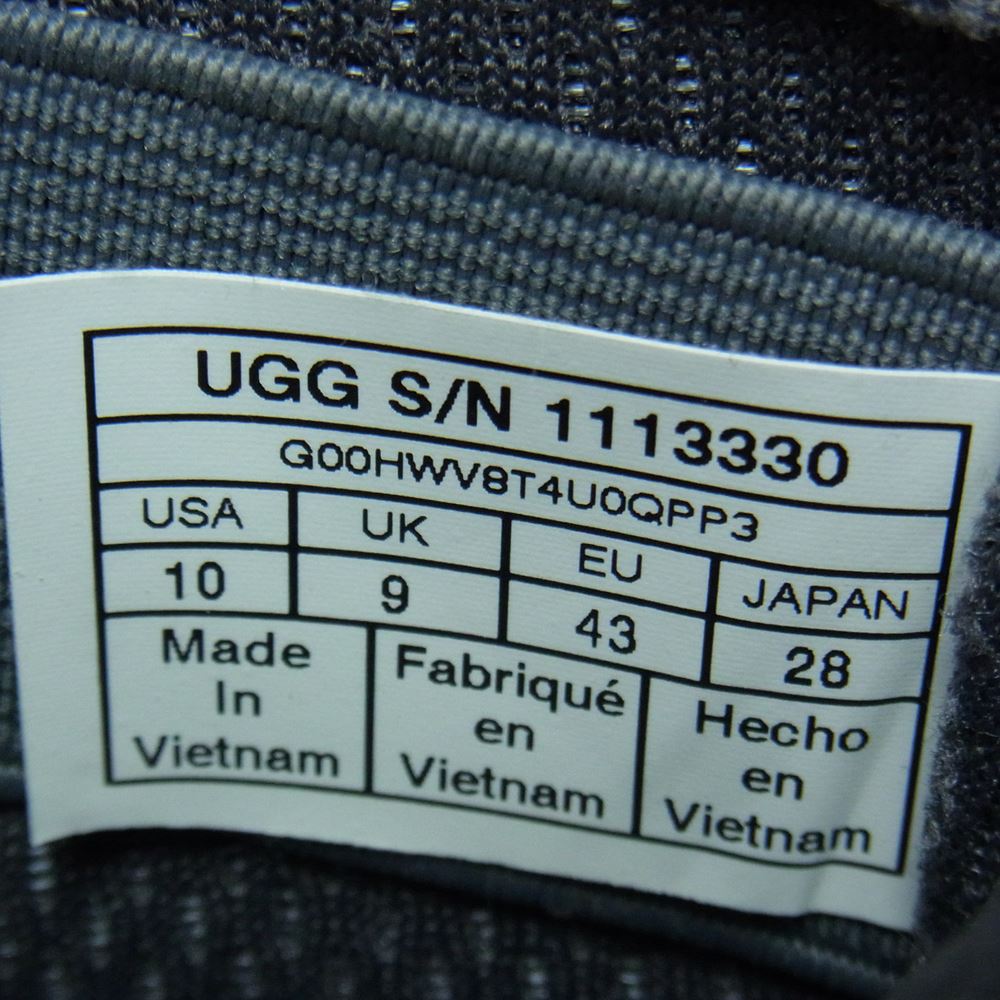 UGG アグ 1113330 ZIP MESH ジップ メッシュ スニーカー グレー系 28cm【中古】