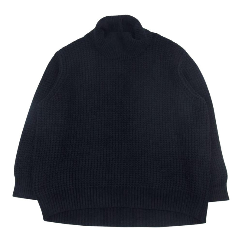 Abyts tturtle knit waffle knit black - ニット/セーター