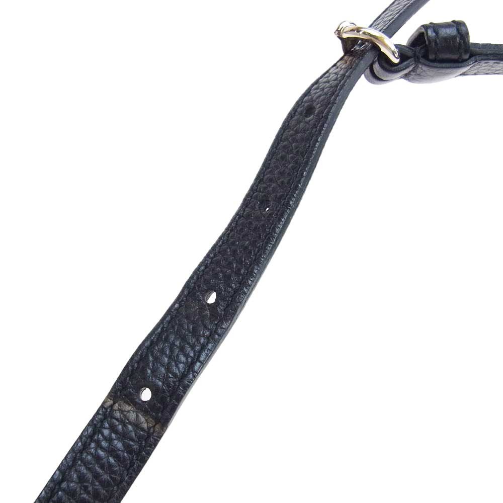 GUCCI グッチ 308364 A7M0G 1000 SOHO ソーホー GG スモール ディスコバッグ ショルダーバッグ ブラック系【中古】