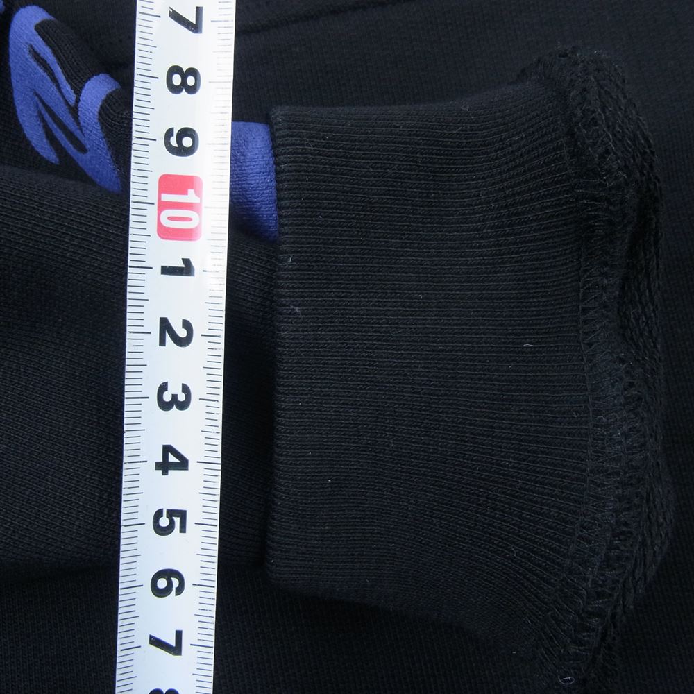 VETEMENTS ヴェトモン UA52TR830P アナーキー ゴシック ロゴ プリント フーディ パーカー ブラック系 S【中古】