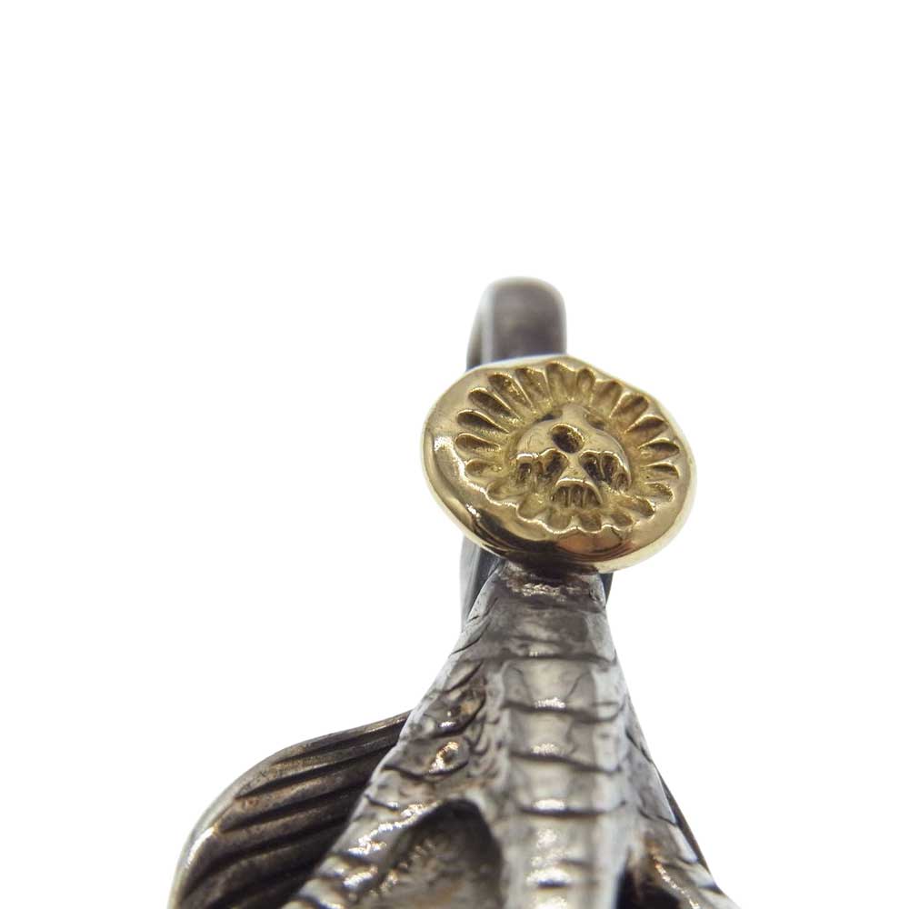 WINGROCK ウィングロック K18 金メタル付き イーグルクロー フェザー トップ シルバー系【中古】