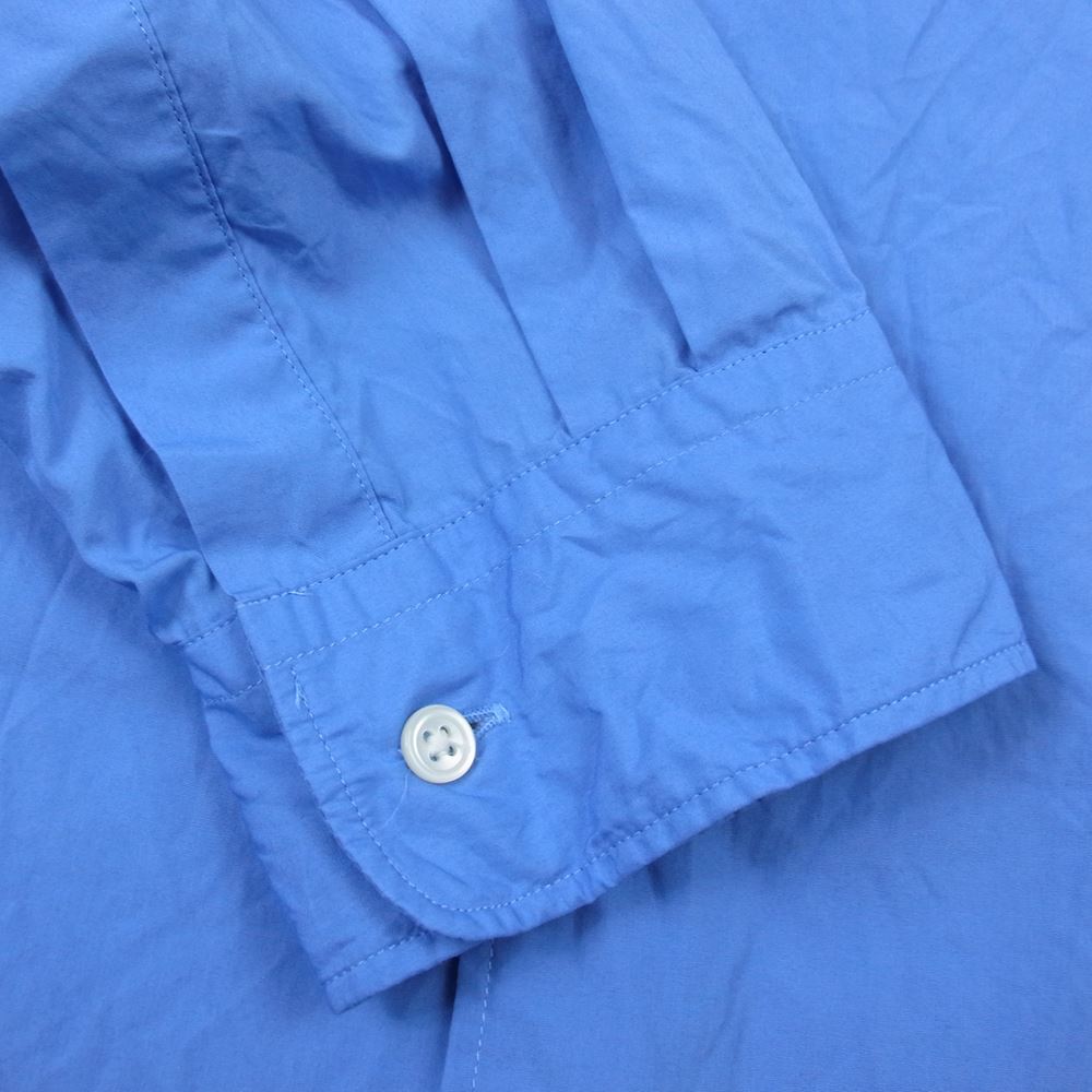 GRAPHPAPER グラフペーパー 22AW GM223-50062B Oversized Band Collar Shirt オーバーサイズ バンドカラー シャツ ブルー ブルー系 F【中古】