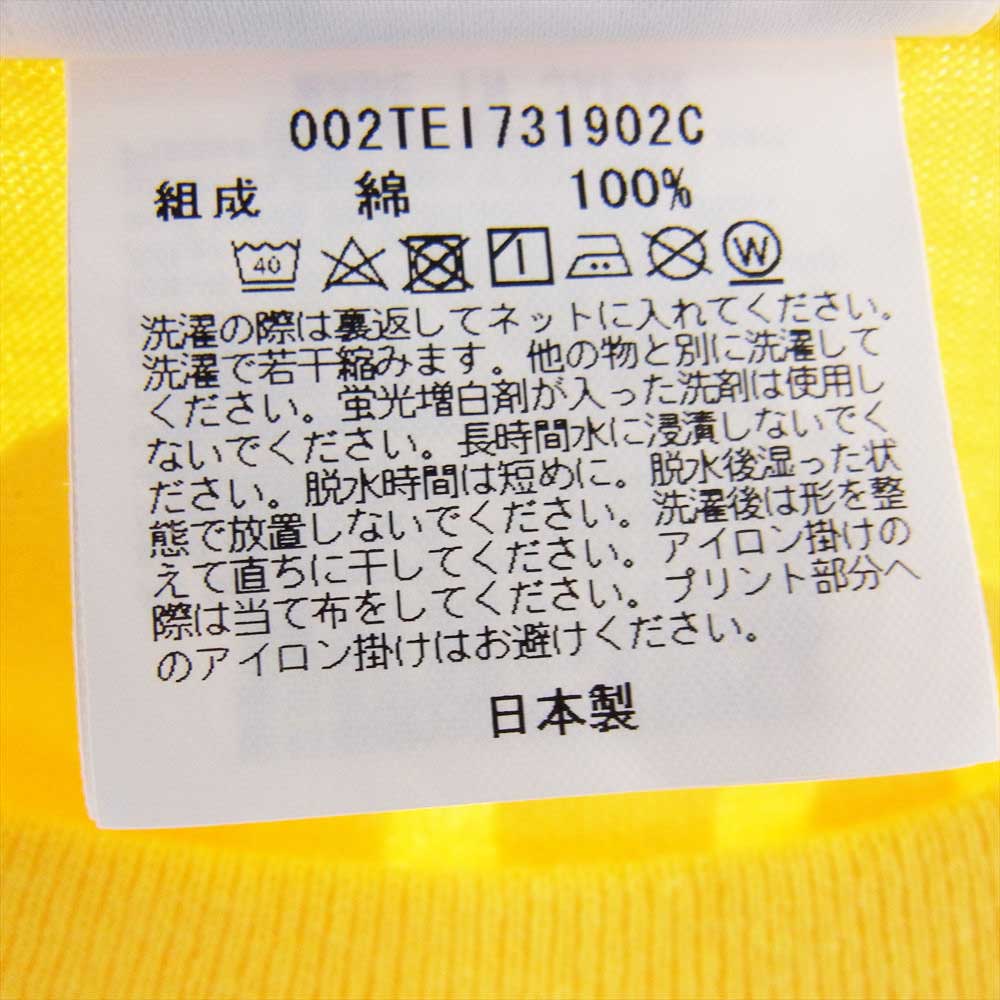 A BATHING APE アベイシングエイプ 22SS 002TEI731902C × MINIONS ミニオンズ TEE 半袖 Tシャツ イエロー系 M【中古】