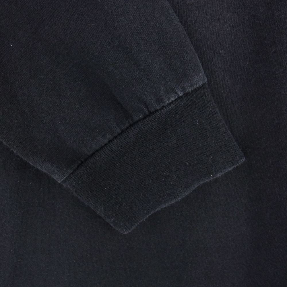 CHROME HEARTS クロムハーツ(原本無) ポケット ロゴ スクロールラベル プリント Tシャツ カットソー 長袖 ブラック系 L【中古】