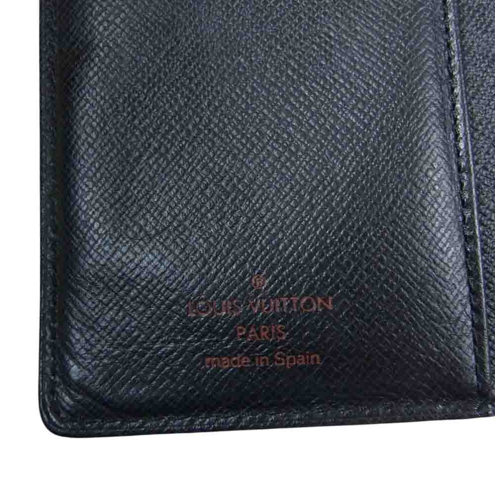 LOUIS VUITTON ルイ・ヴィトン エピ アジェンダ MM 手帳カバー ブラック系【中古】