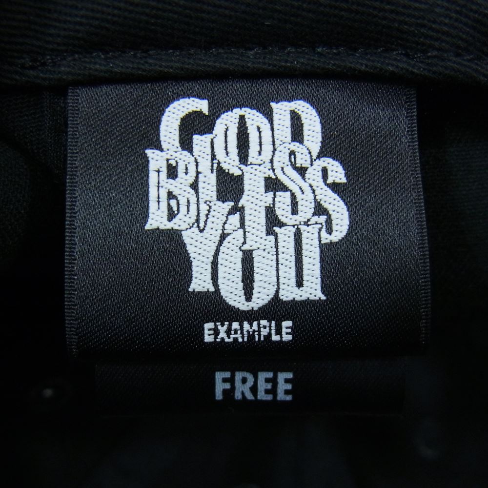 ゴッドブレスユー 20ss GOD BLESS YOU SNAPBACK CAP キャップ ブラック系 FREE【中古】