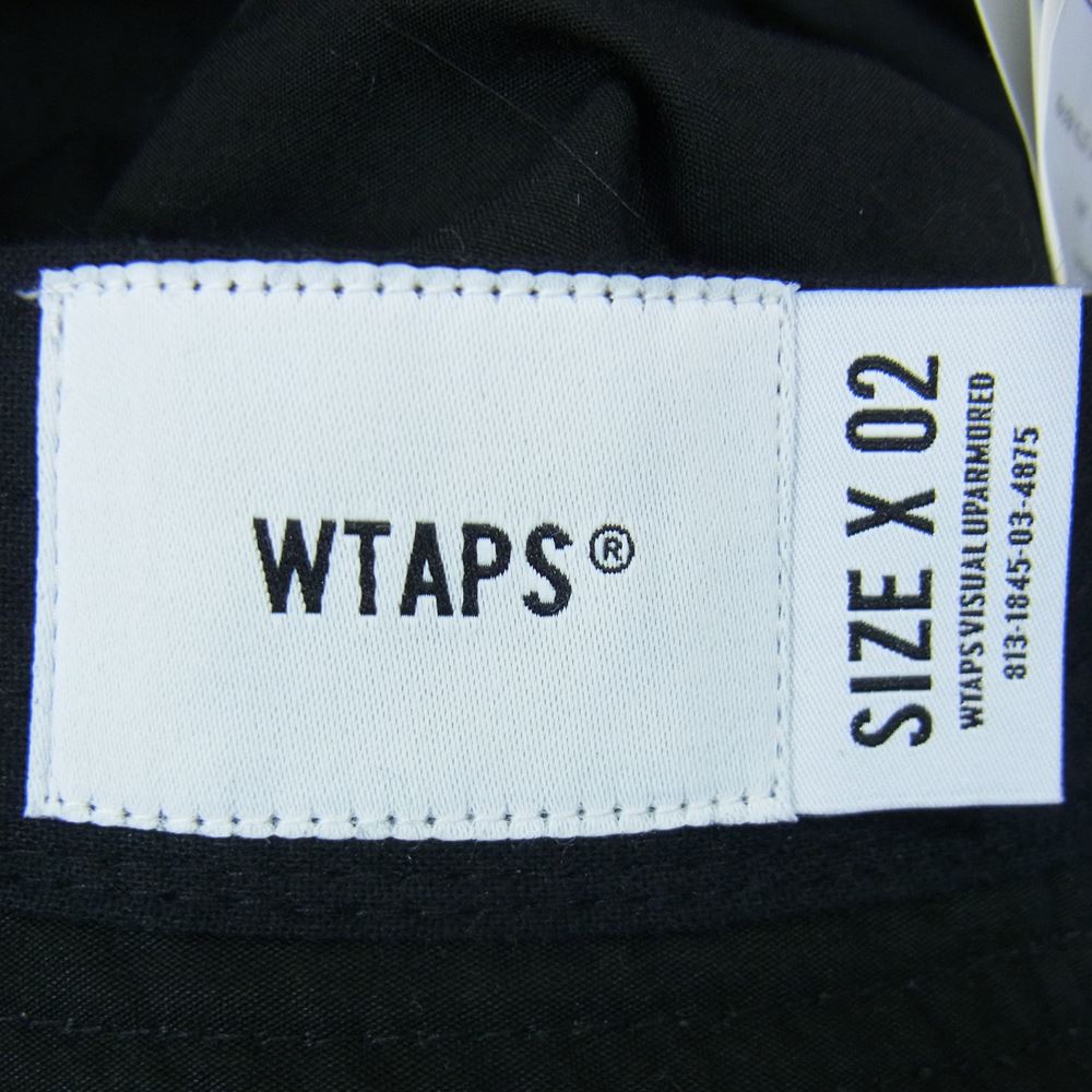 WTAPS ダブルタップス 21SS 211HCDT-HT16 JUNGLE HAT COTTON.WEATHER ジャングル ハット ブラック系 02【中古】