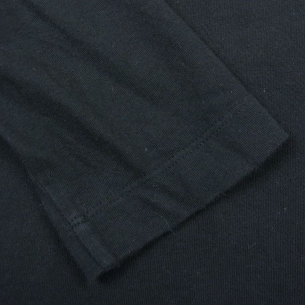 MONCLER モンクレール H10918D00007 8390T LS TSHIRT ロゴパッチ 長袖 クルーネック Tシャツ ブラック系 M【中古】