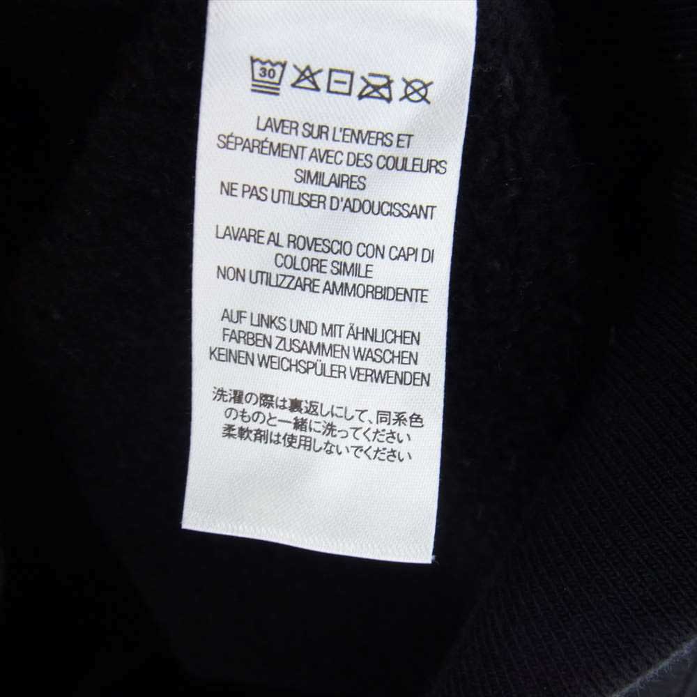 Supreme シュプリーム 21AW Contrast Hooded Sweatshirt コントラスト フード ロゴ パッチ プルオーバー フーデッド スウェット パーカー ブラック系 L【中古】
