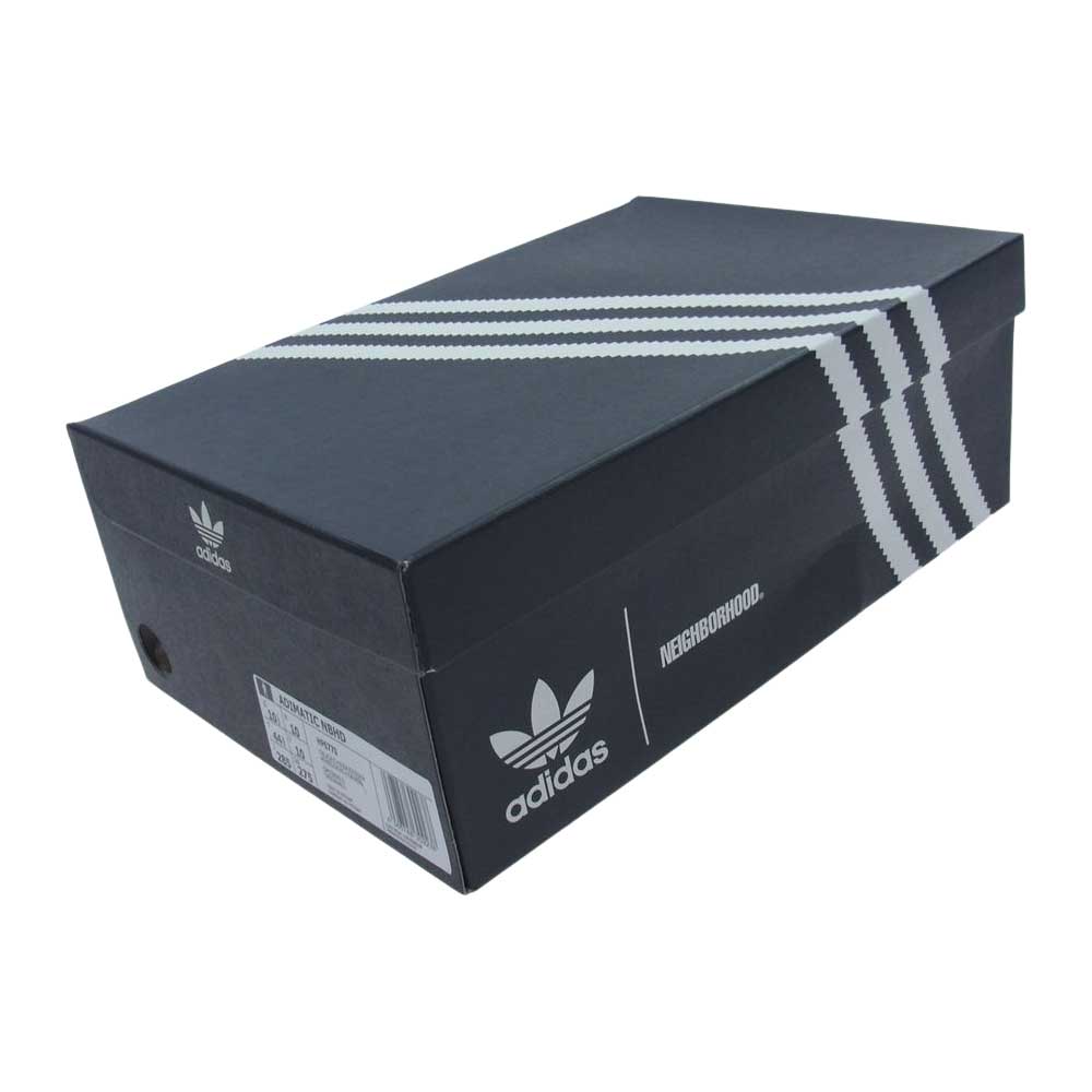adidas アディダス HP6770 NEIGHBORHOOD ネイバーフッド ADIMATIC NBHD アディマティック スエード スニーカー ブラック系 グレー系 27.5cm【中古】